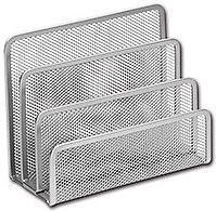 Metalowy stojak na listy, srebrny