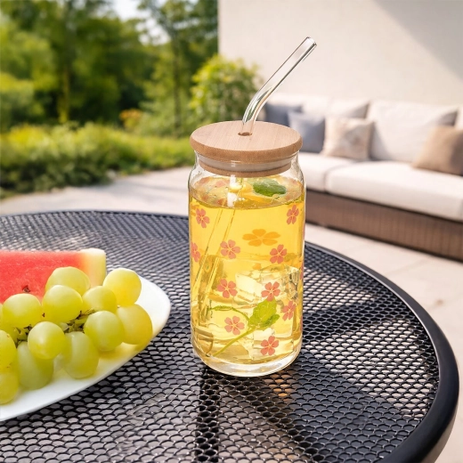 Stylowy słoik na letnie drinki