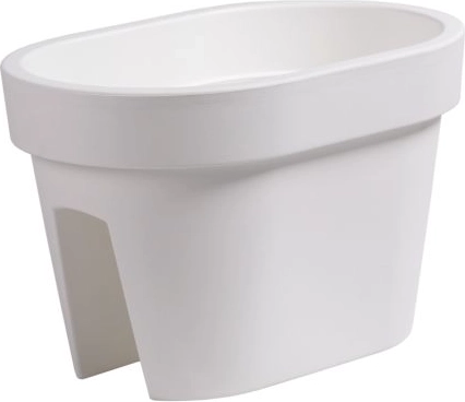 Doniczka na balustradę Lofly Railing 39,6 cm biała