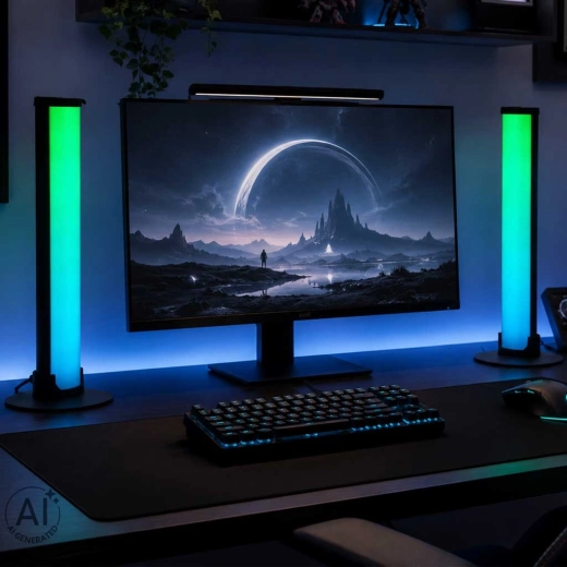 Słupki świetlne RGB dla gamingowej atmosfery