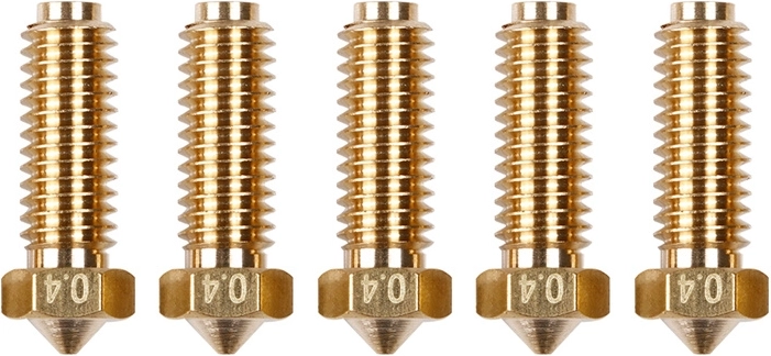 Mosiężne dysze 0,4 mm do Anycubic Kobra 2 (5 szt.)