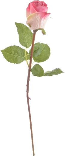 Sztuczna róża różowa 51 cm