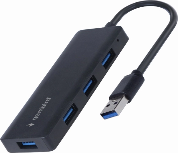 Gembird 4-portowy hub USB USB 3.2 Gen 1 czarny