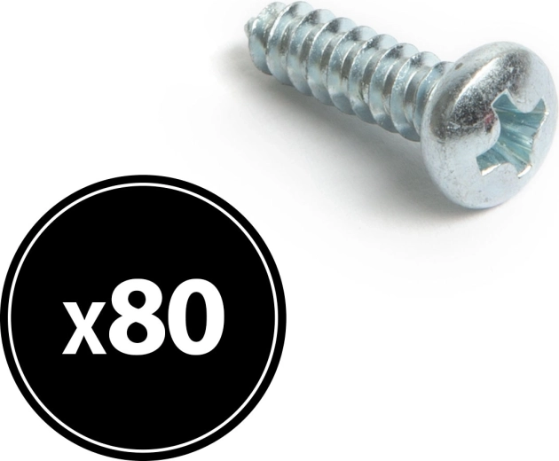 Wkręt do płyt wiórowych z łbem płaskim z kołnierzem 4,2 × 16 mm, 80 szt.