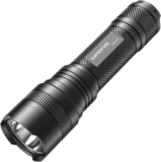 Latarka Superfire 1480 lm z USB‑C i zasięgiem 330 m