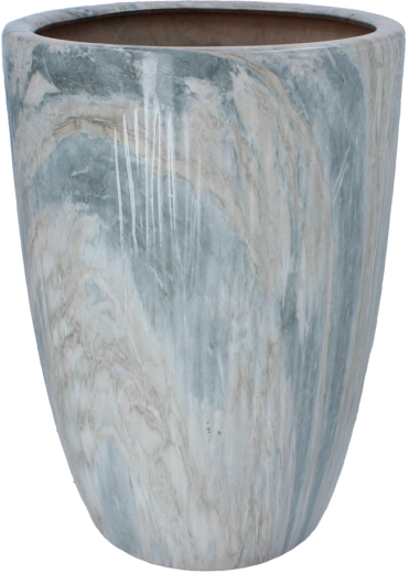 Ceramiczna osłona na donicę z efektem marmuru 30,5 × 30,5 × 42,5 cm