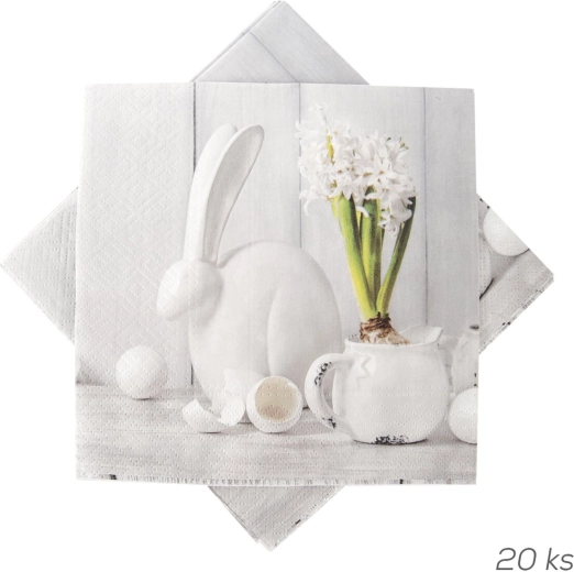 Papierowe serwetki z wiosennym motywem 33 × 33 cm, 20 szt.