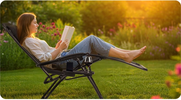 Boczny stolik na napój i telefon