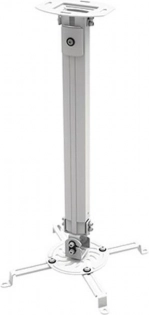 Sufitowy uchwyt do projektora, regulowany 55–90 cm, 13,5 kg, srebrny