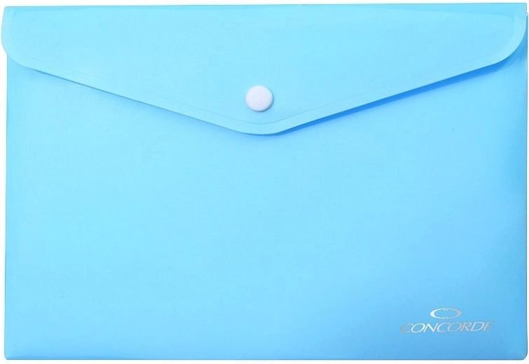 Teczki na dokumenty z zatrzaskiem A5, pastelowy niebieski