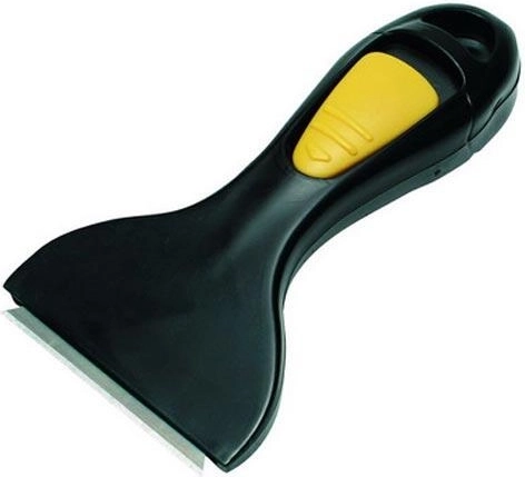 Skrobak do szkła i płyt szklano-ceramicznych z osłonką