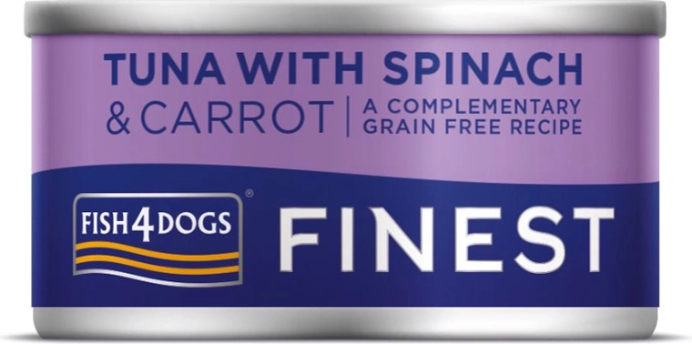 Karma mokra dla psów tuńczyk z marchewką i szpinakiem 85 g