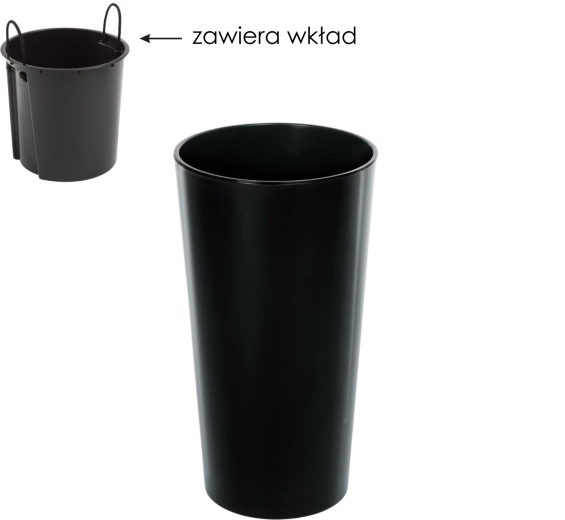 Wyjmowany wkład dla łatwego przesadzania