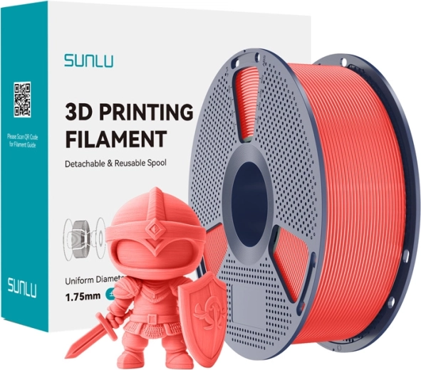 Filament SUNLU PLA+ 1,75 mm – wiśniowa czerwień