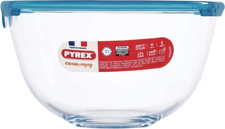 Szklana misa z pokrywką Pyrex 1 l, 17 cm