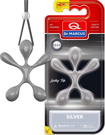 Dr. Marcus Lucky Top odświeżacz powietrza do samochodu Silver
