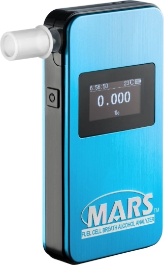 Elektrochemiczny alkomat Alcovisor Mars BT niebieski