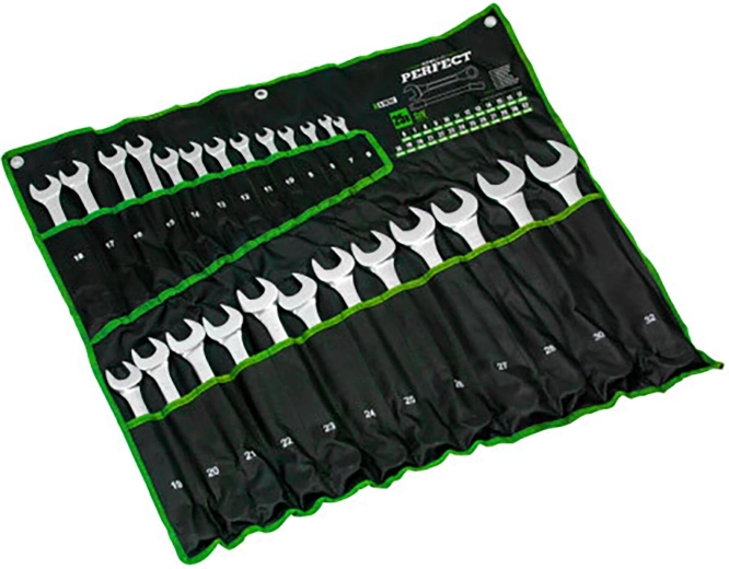 Zestaw kluczy płasko-oczkowych Stalco, polerowany 6–22 mm (8 szt.)