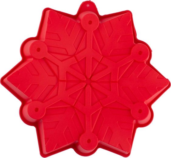 AltomDesign silikonowa forma do pieczenia w kształcie płatka śniegu 28 × 24,5 cm