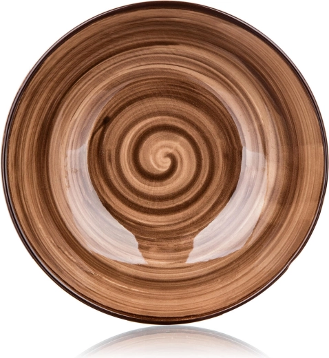 Elegancki brązowy design do codziennego stołowania