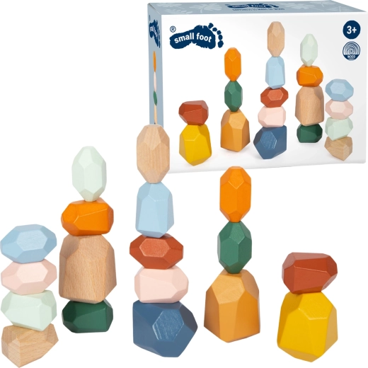 Drewniane kamienie do balansowania Montessori Small Foot