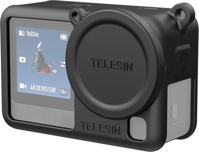 Silikonowe etui ochronne Telesin do DJI Osmo Action 6 czarne