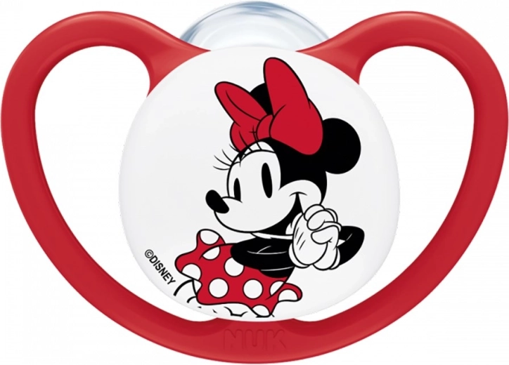 Smoczek NUK Perfect Match Air DISNEY MICKEY MOUSE, silikonowy, 0–6 miesięcy, czerwony