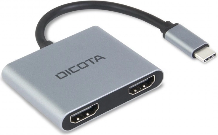 Dicota przenośna mini stacja dokująca USB-C 4 w 1 4K, 2× HDMI, PD 100 W