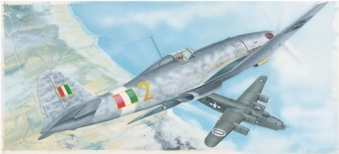 Plastikowy model samolotu Fiat G.55 1:48