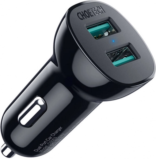 Ładowarka samochodowa Choetech 30W z QC 3.0 i dwoma portami USB