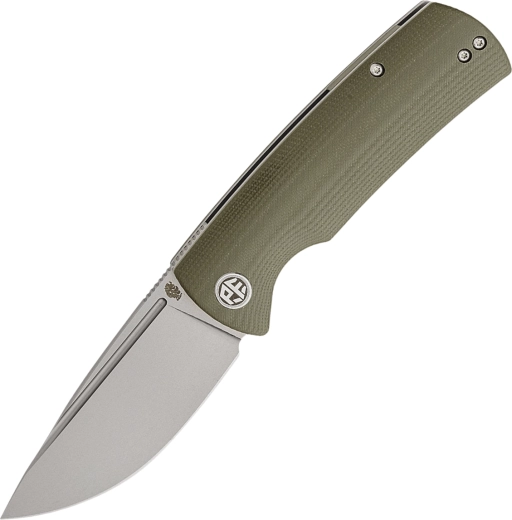Nóż składany Petrified Fish Beluga, zielone G10, K110 Drop Point