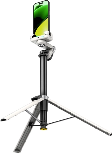 AOCHUAN Smart M3 Pro stabilizator do telefonu z oświetleniem RGB, biały