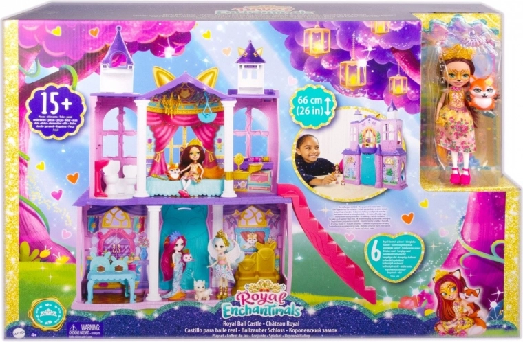 Enchantimals królewski pałac – zestaw do zabawy z lalką i liskiem