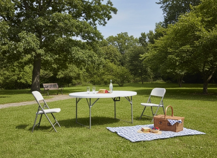 Wytrzymały blat z HDPE i stalowa rama