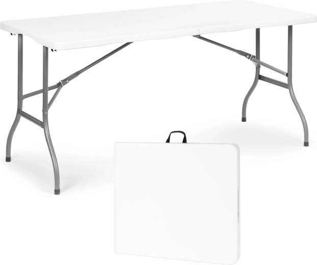 Składany ogrodowy stół cateringowy MultiGarden 153 × 70 cm czarny