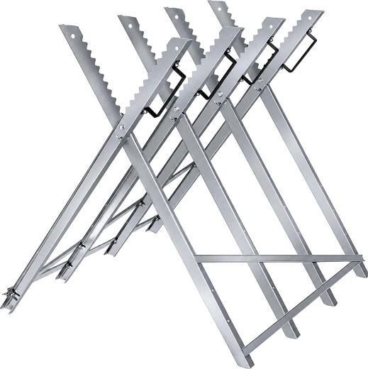 Składany metalowy kozioł do cięcia drewna 83 × 83 × 78 cm