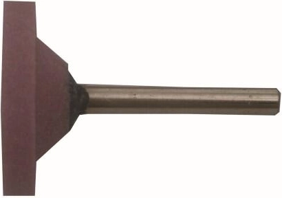 Kamień ścierny z trzpieniem 40 × 6 mm, ziarnistość 60