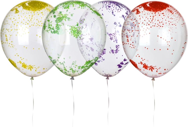 Balony lateksowe z kuleczkami 30 cm (10 szt.) MY PARTY