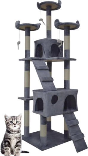 Miękkie legowiska i wiszące zabawki dla komfortu i zabawy