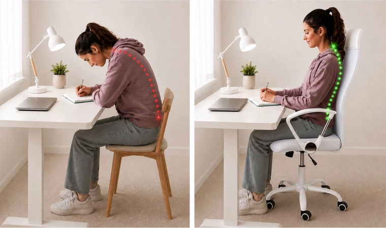 Ergonomiczne wsparcie i lepsza postawa ciała