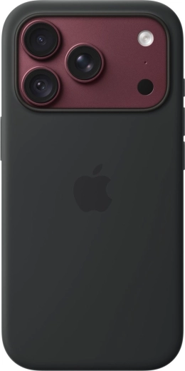Silikonowe etui Apple z MagSafe do iPhone’a 18 Pro – czarne