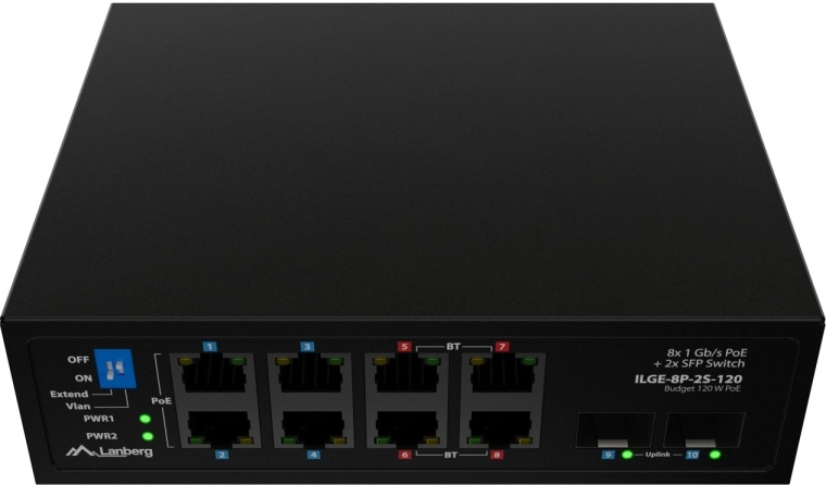 PoE++ do 90 W na port dla wymagających urządzeń