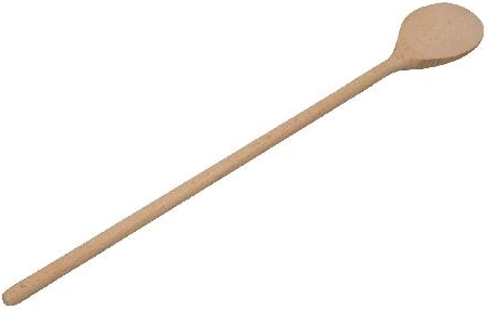 Okrągła drewniana łyżka kuchenna 30 cm