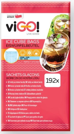 Samozamykające się woreczki na lód 8 × 24 kostki