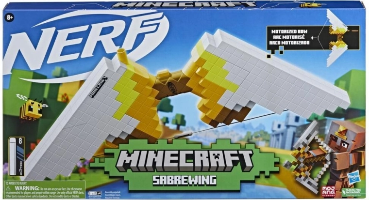 Nerf Minecraft Sabrewing łuk na piankowe strzałki