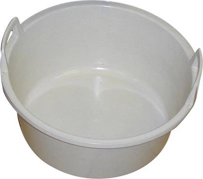 Plastowa miska 49 cm z uchwytami, granit