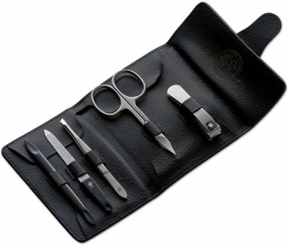 Böker Arbolito Classic zestaw do manicure 5-częściowy w skórzanym etui