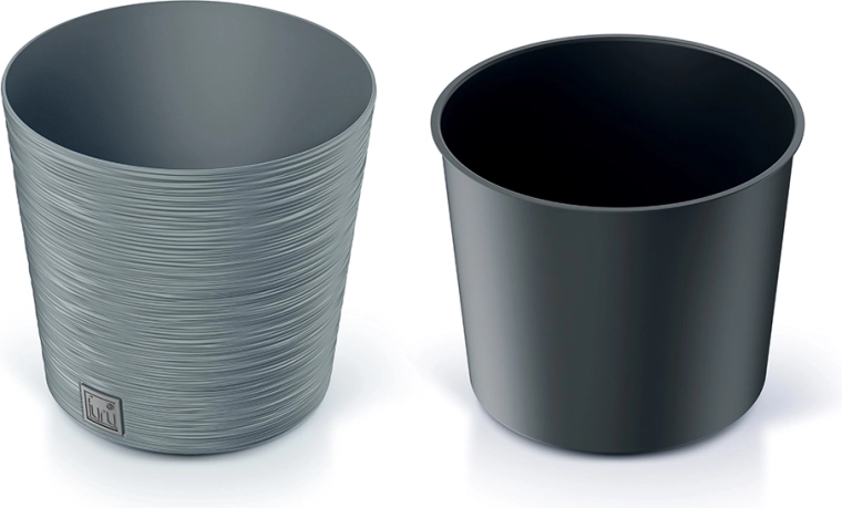 Donica Furu Round 25 cm, kolor betonu