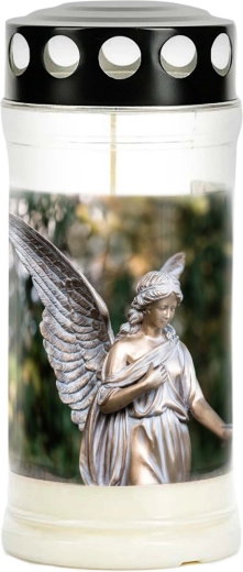 Znicz cmentarny Provence z sercem – czas palenia 4 dni