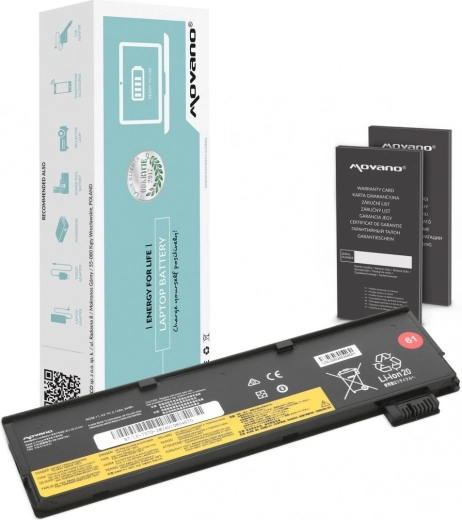 Bateria Movano do Lenovo ThinkPad T470 i T570 (24 Wh)
